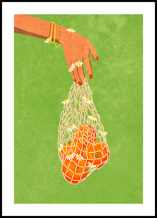 Fresh Oranges  Poster