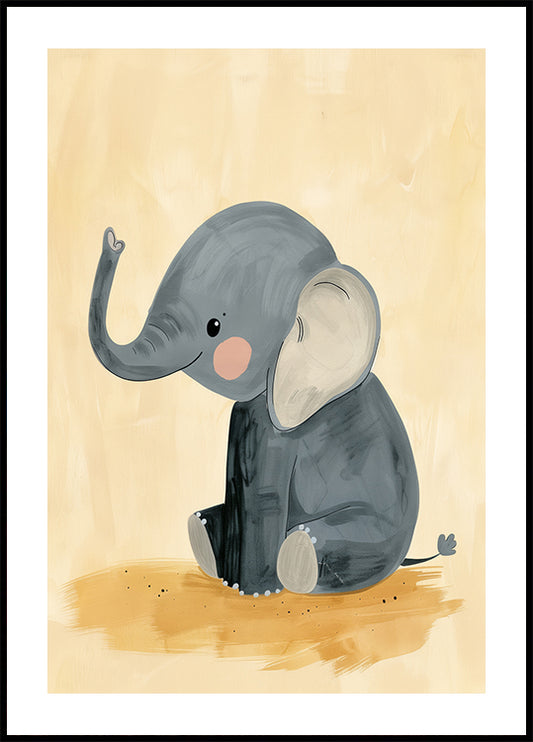 Baby Elephant Poster