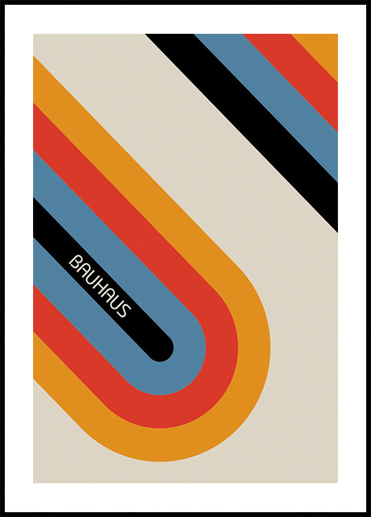 Bauhaus Stripes Poster