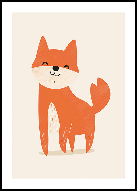 Smiling Fox Poster