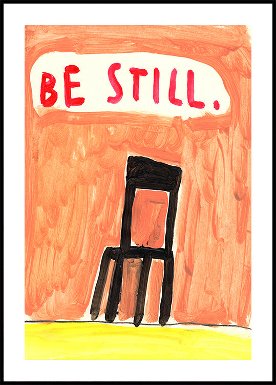 black chair anchors Poster