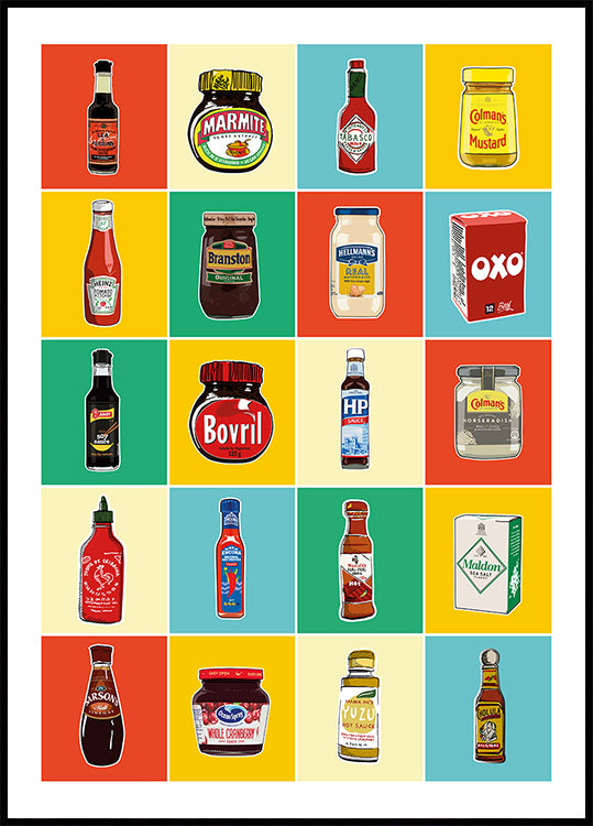 Taxonomy of Condiments Poster