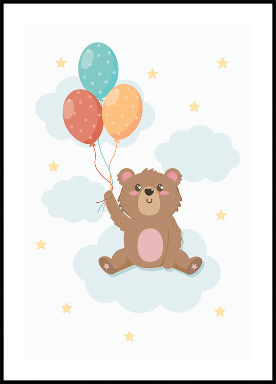 Cute Teddy Bear Poster