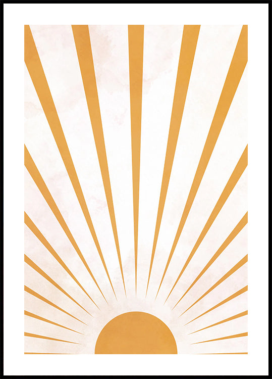 Sunbeams Watercolor Poster