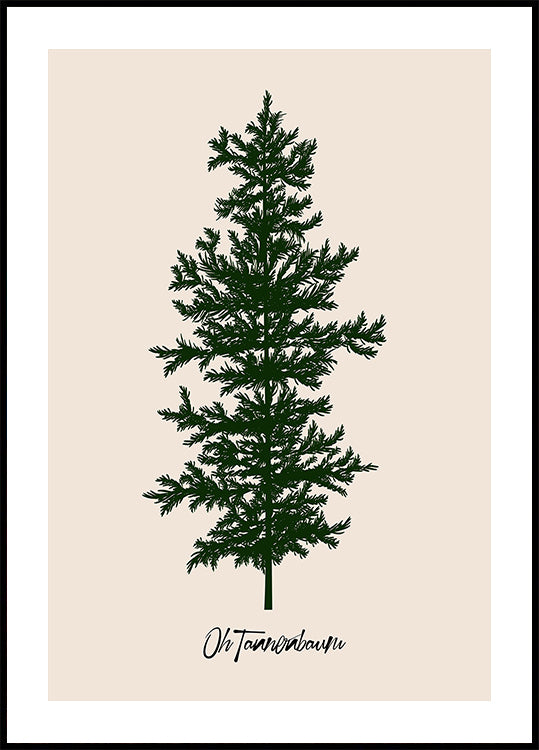 Oh Tannebaum (green) Poster