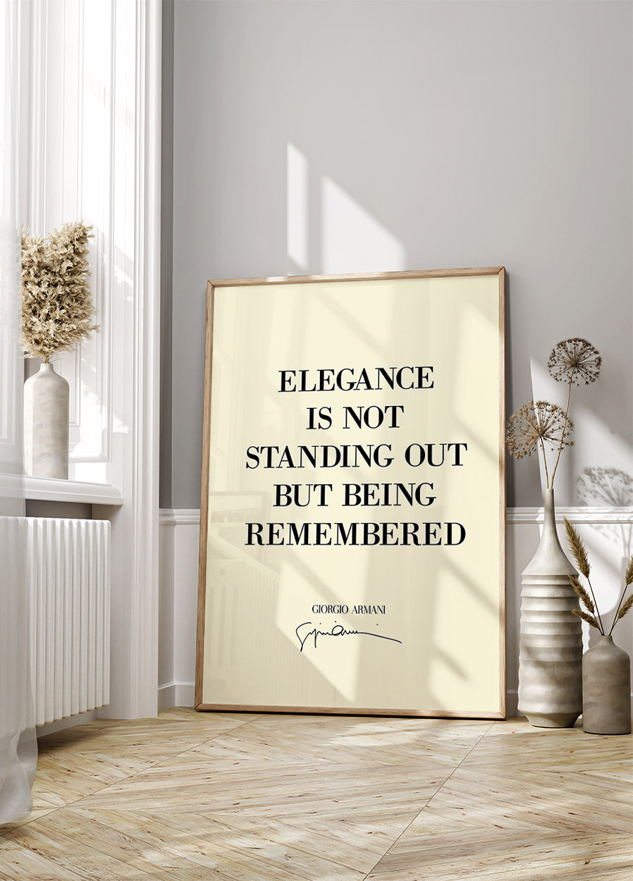 Elegance Quote Poster
