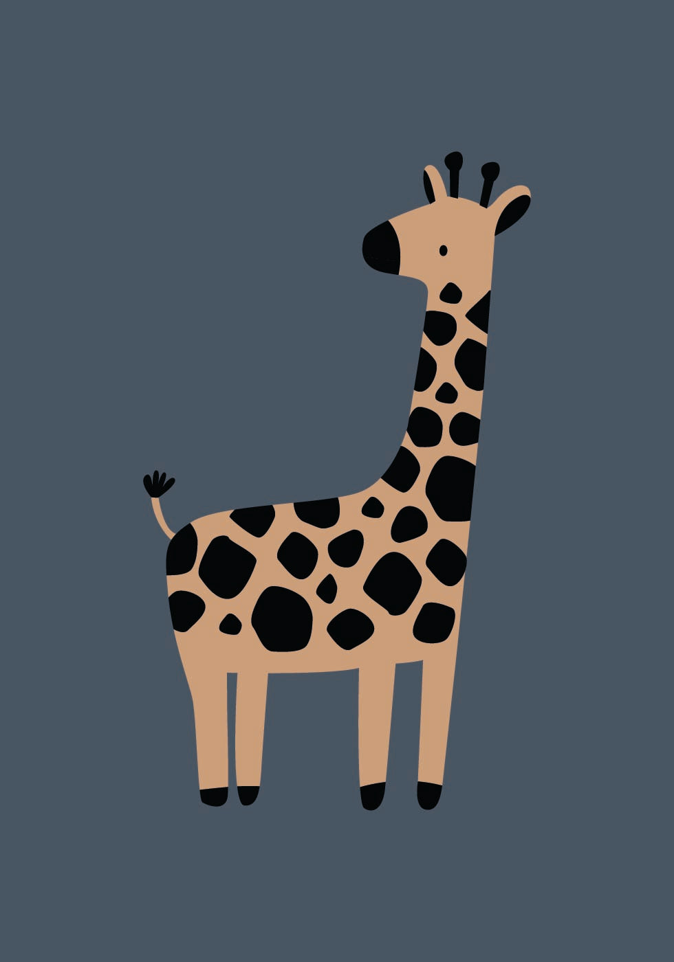 Cute Giraffe Ilustration Poster