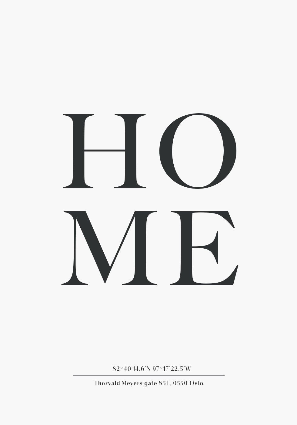 Our Home, Personalized Coordinates Poster
