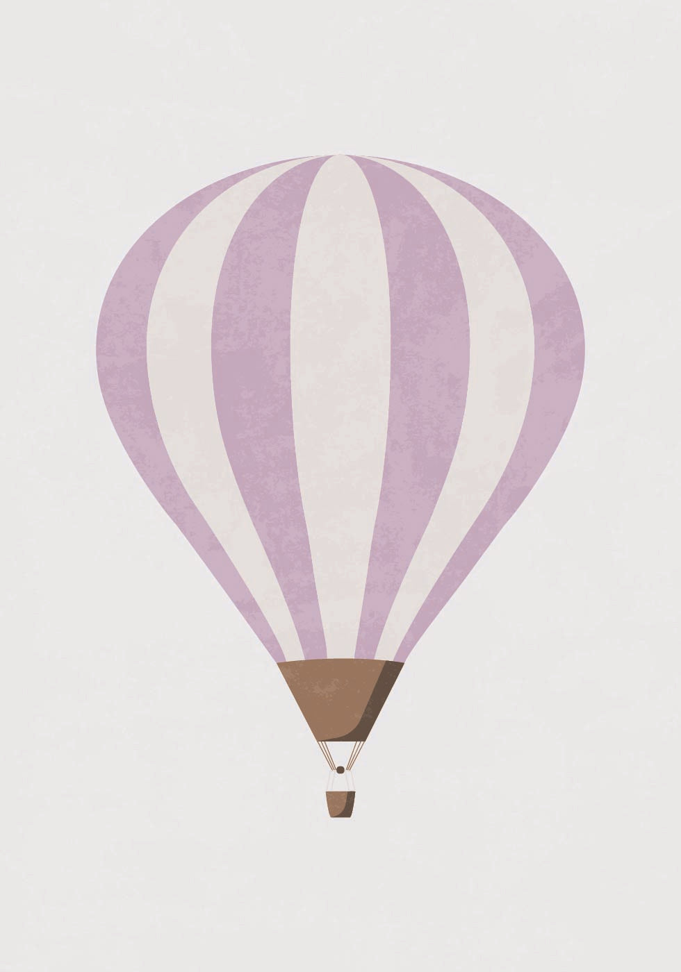 Pink Hot Air Balloon Poster