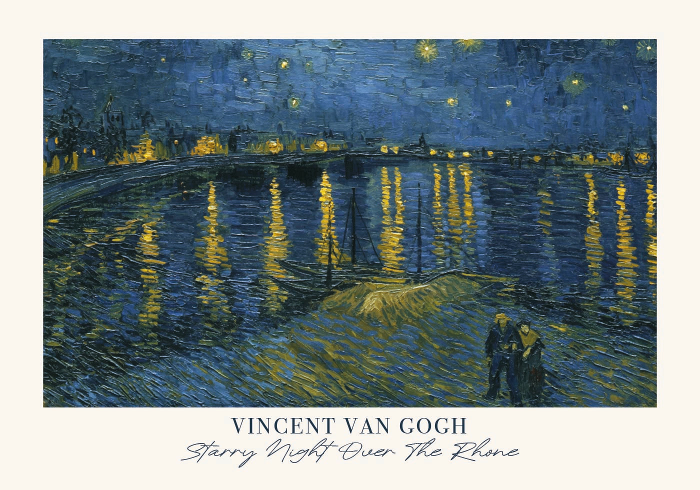 Starry Night Over The Rhône by Vincent van Gogh Poster