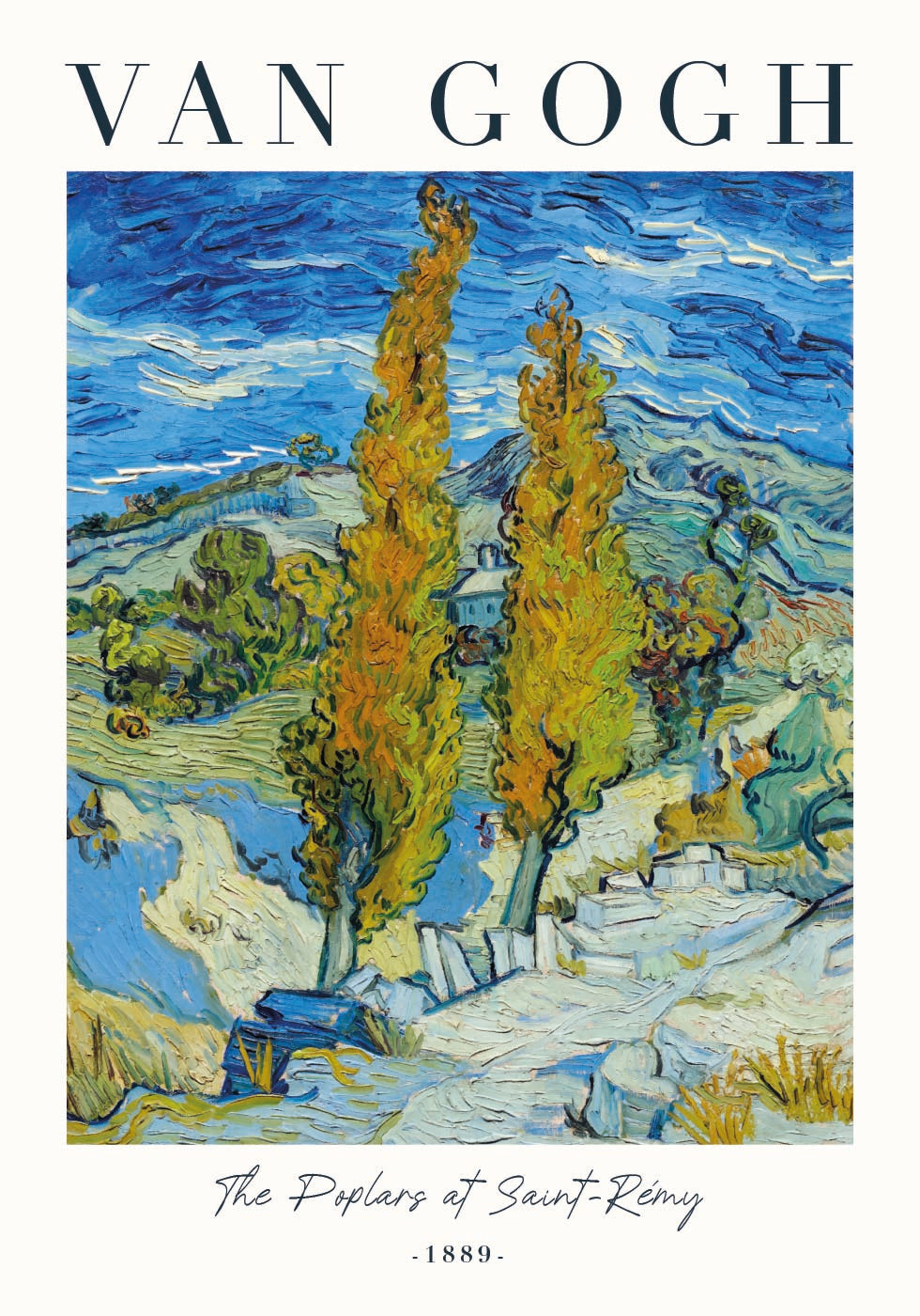 The Poplars at Saint-Rémy Poster