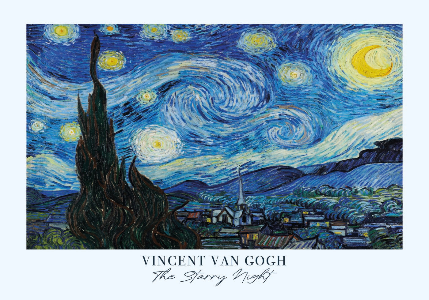 The Starry Night by Vincent van Gogh Poster