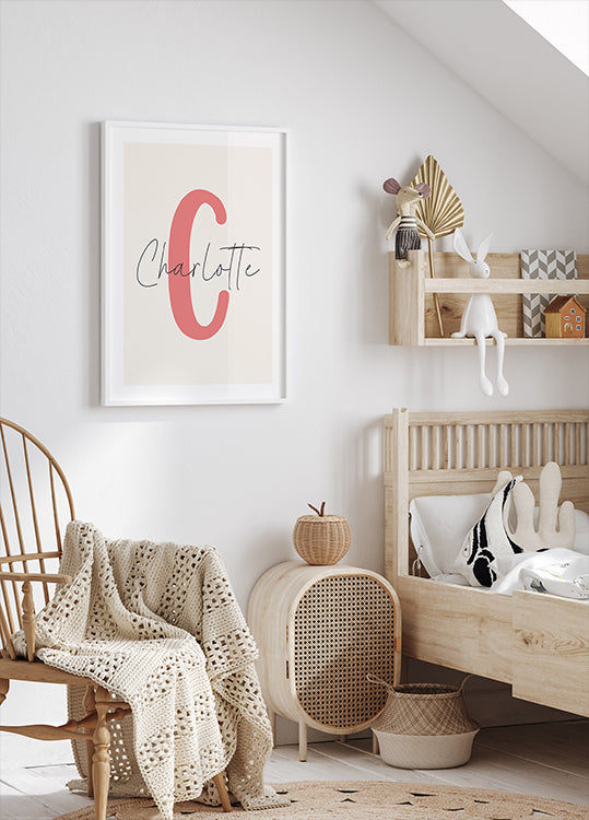 Personalized Name and Initial Poster