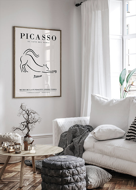 Pablo Picasso, El Gato del Pablo Poster