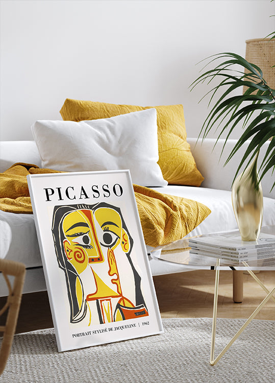 Stylized Portrait of Jacqueline, Pablo Picasso Poster