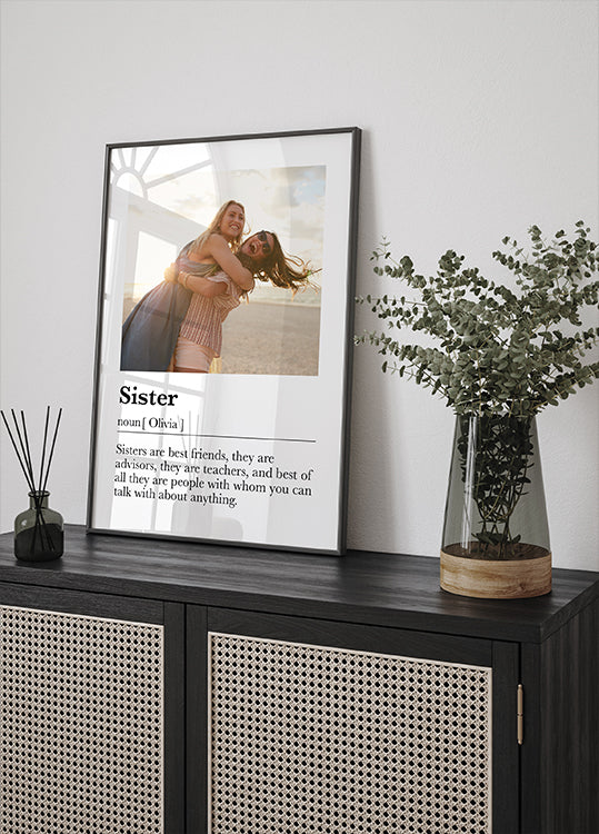 Custom Sister Definition Poster