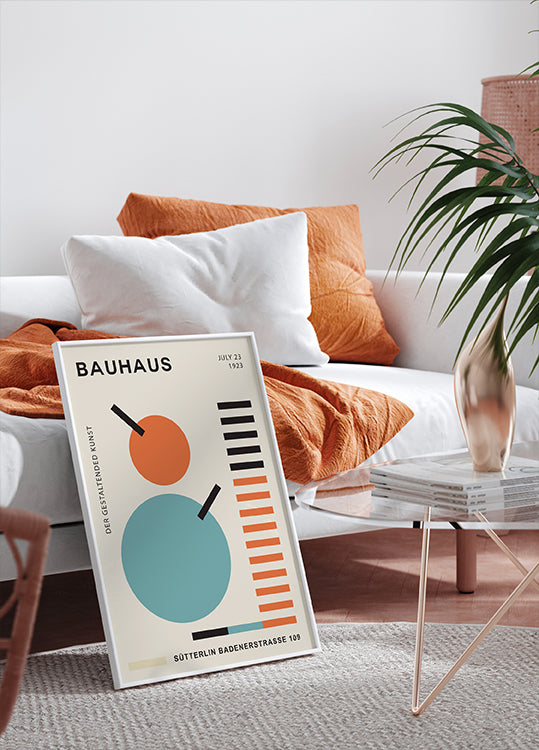 Bauhaus Geometry No.2, modernist Poster