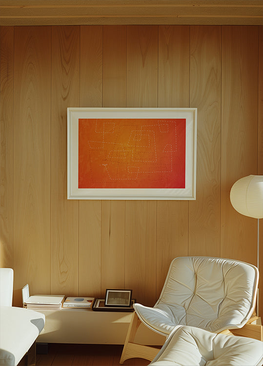 The Abstract Orange Poster