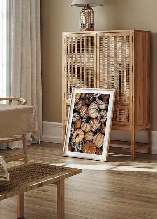 Vibrant Autumn Pumpkins Poster