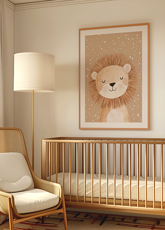 Dreamy Lion Poster