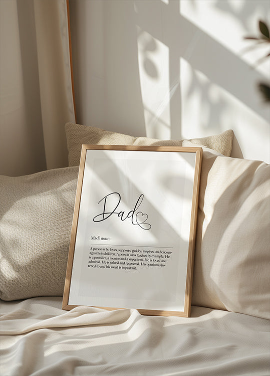 Father Definition Personalized Poster