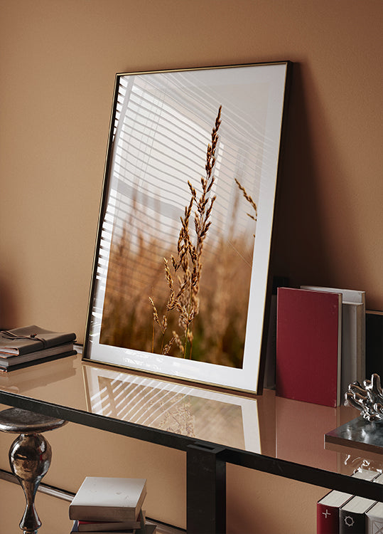 Tranquil Beach Grass Poster