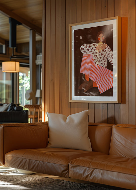 Woman With the Cup of Tea Poster