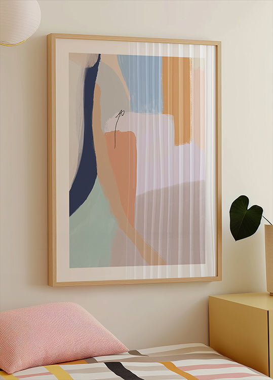 Soft Pastel Hues and Bold Brushstrokes