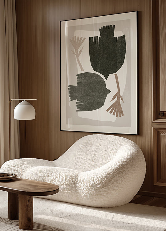 Abstract Birds Flight Poster