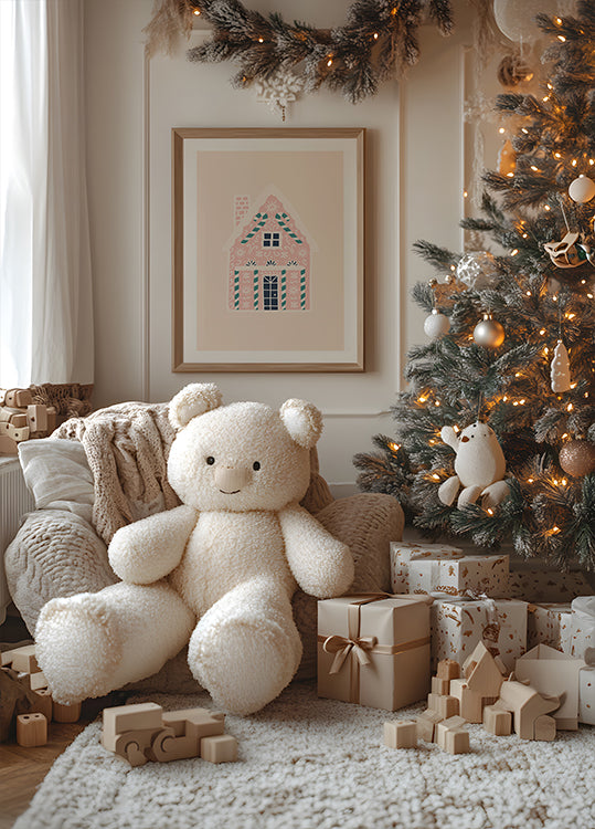 Christmas Gingerbread House Poster