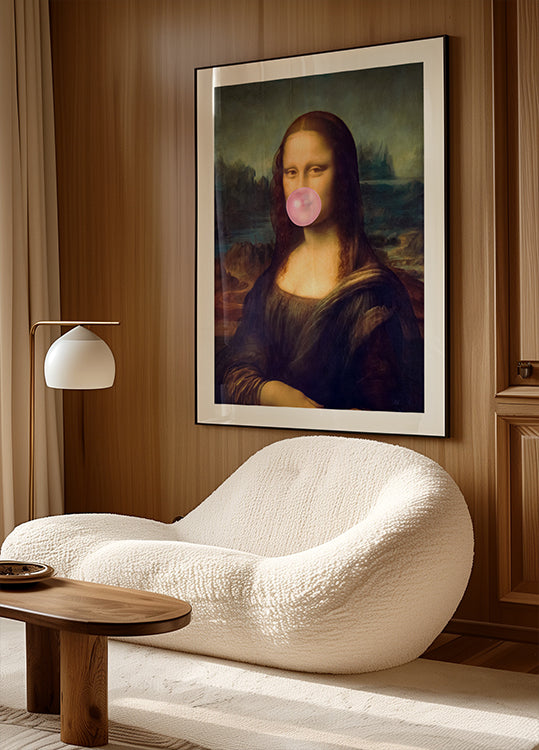 Mona Lisa Bubble Gum  Poster