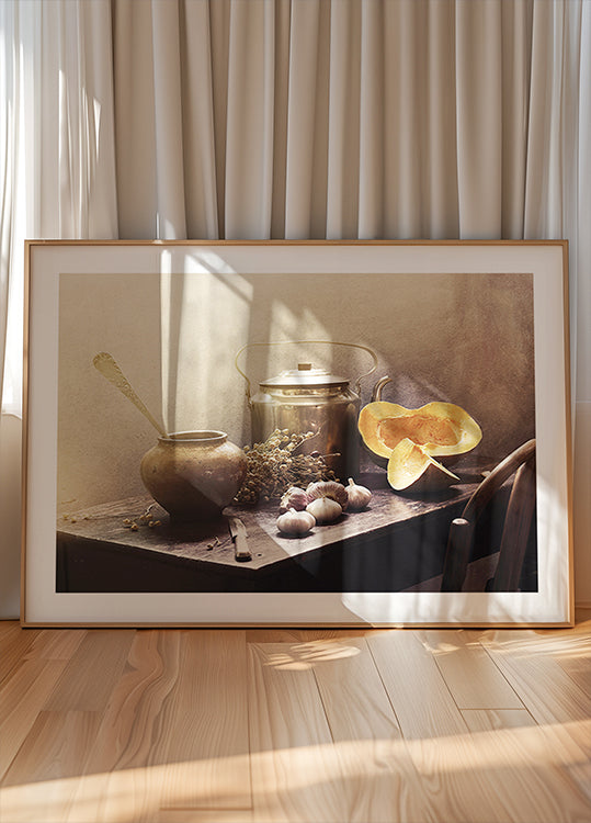 Still life with Pumpkins#15c  Poster