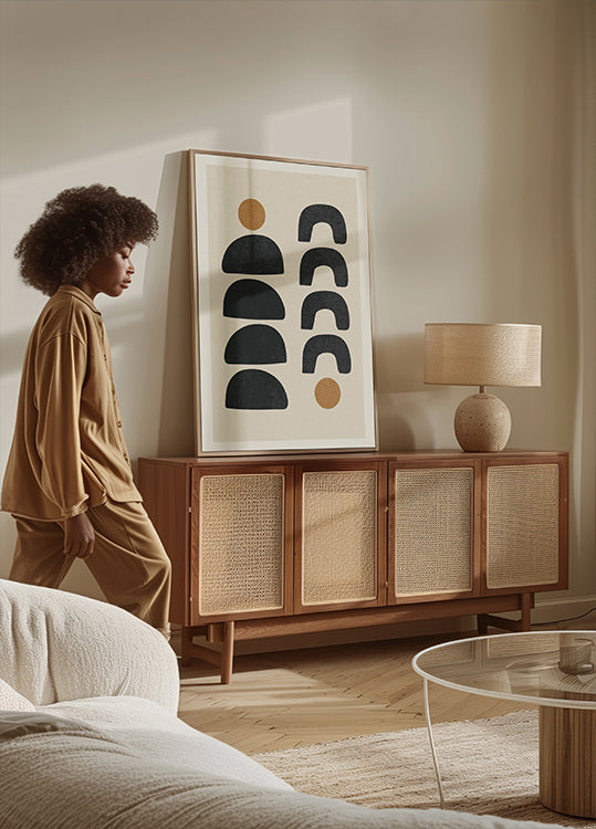 Abstract Forms 2, Minimal Geometric Poster