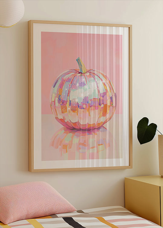 Iridescent Pumpkin Poster