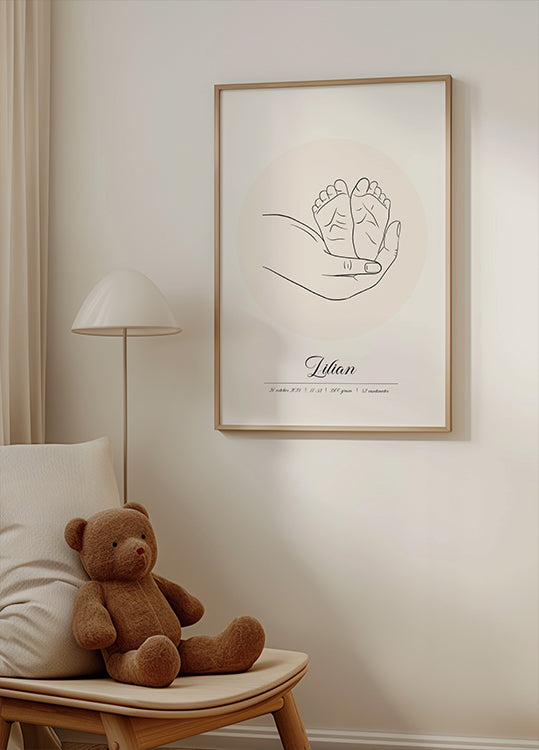 Baby Born Personalized Poster