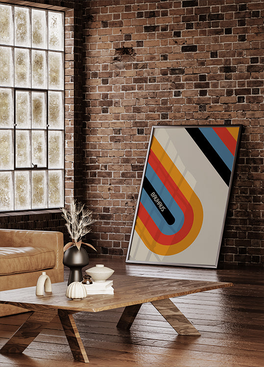 Bauhaus Stripes Poster