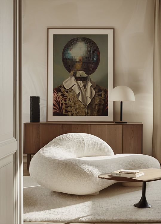 DiscoHead King Art Poster