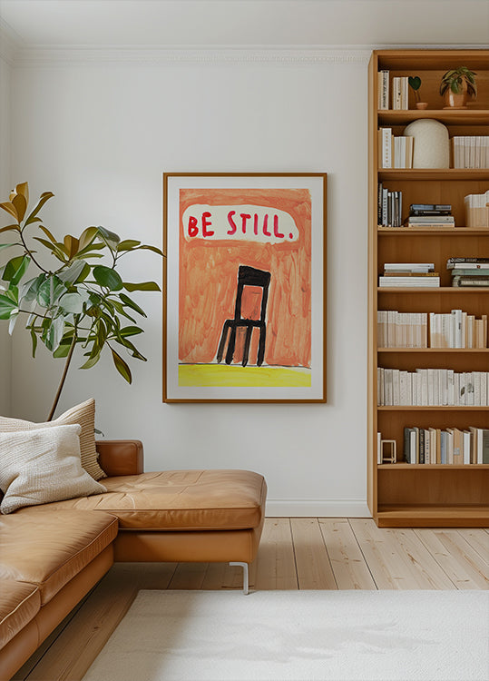 black chair anchors Poster