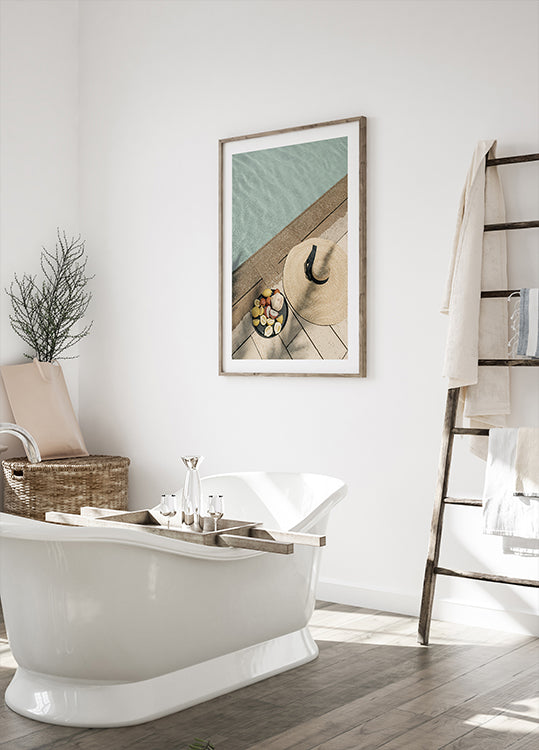 Poolside Relaxation Poster