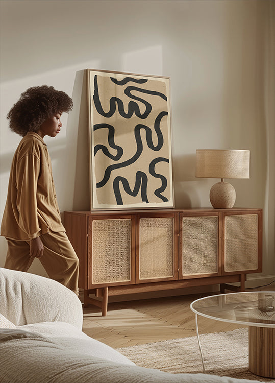 Abstract Line Art 173 Poster