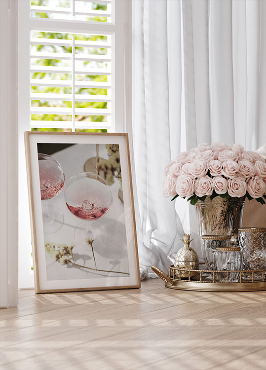 Pink Champagne Celebration Poster