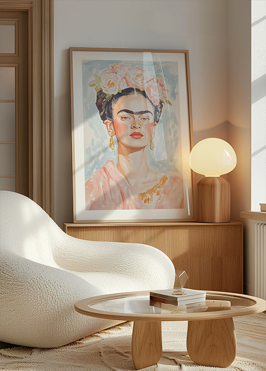 Frida Pastel Color Poster