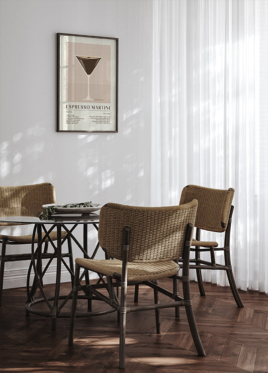 Espresso Martini Recipe Poster