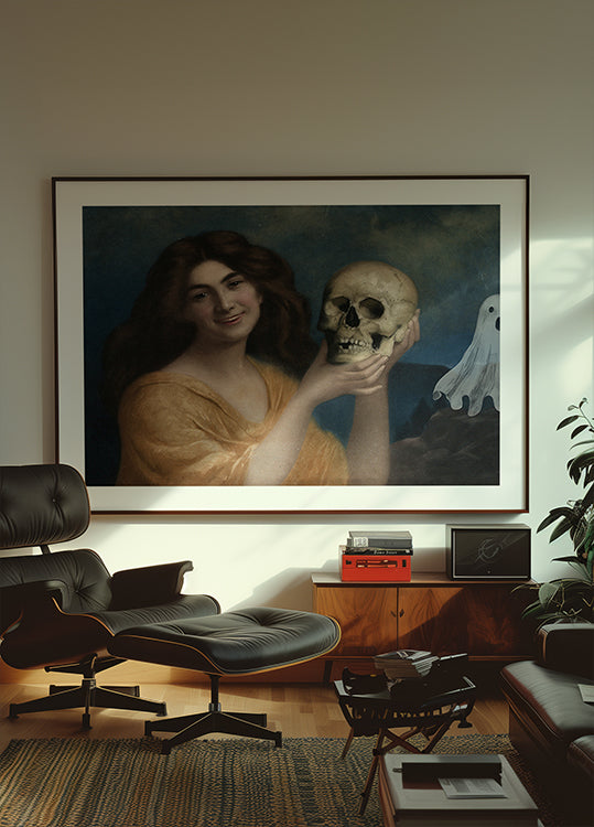 Halloween Painting Collage Poster