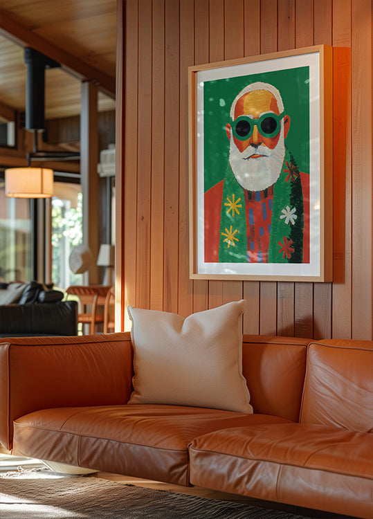 Sunny Santa Style Poster