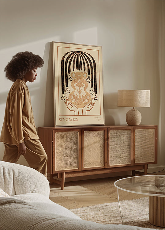 Vessel Collection : Sun & Moon (LineArt) Poster Poster