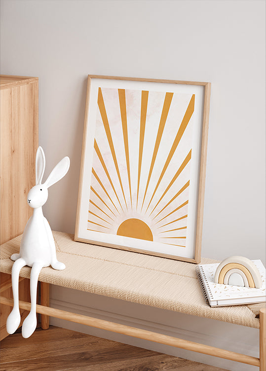 Sunbeams Watercolor Poster