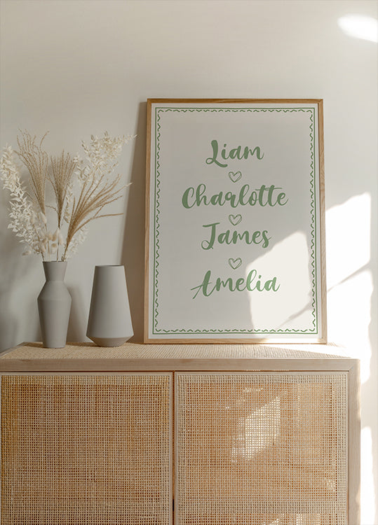 Custom Family Name Poster