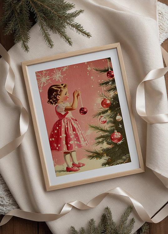 Girl With Baubles  Poster