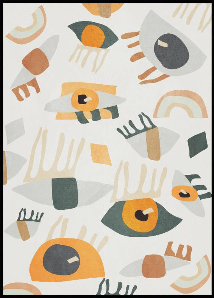 Abstract Art Eyes Poster